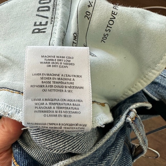 Re/done | 70s Stove Pipe Straight Jeans - Picture 8 of 10